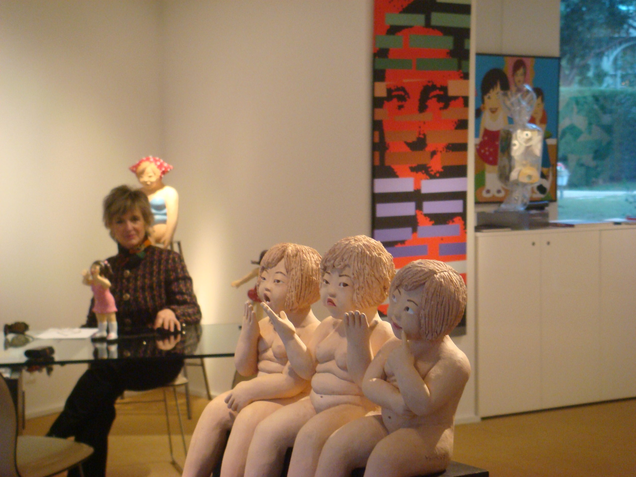youn cho korean artist nice artworks sculptures exhibition maretti arte gallery